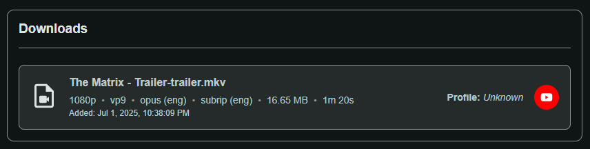 Media Downloads